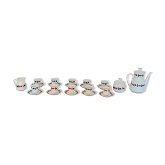 Vintage 1970s porcelain coffee set