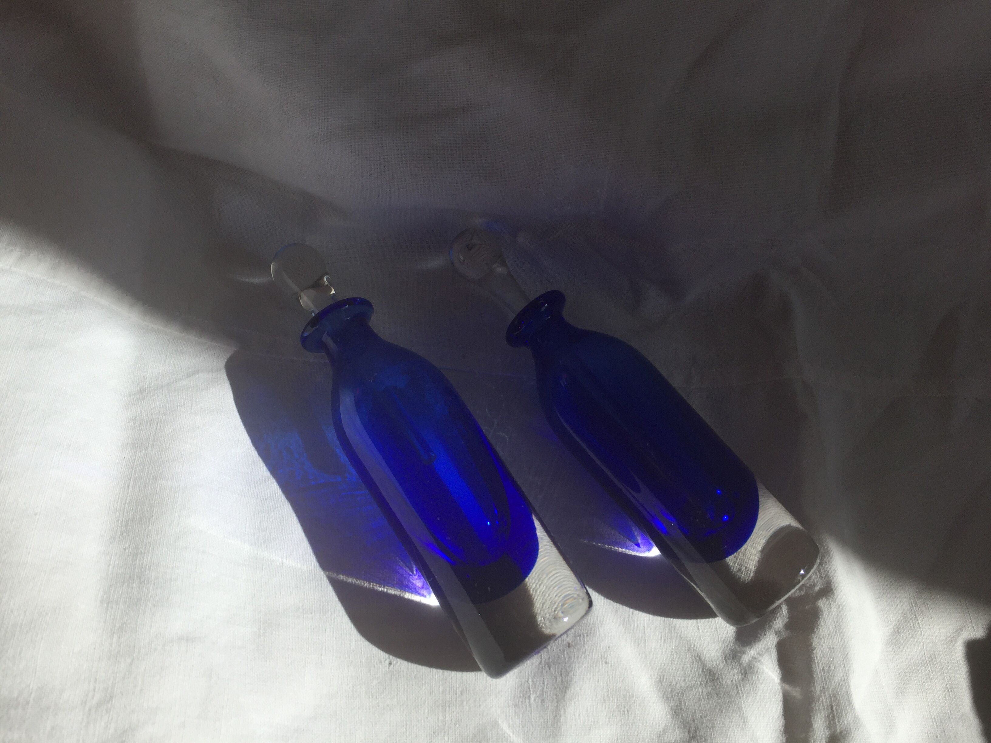 A set of Crystal flasks