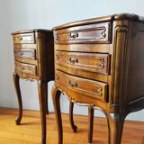 Pair of Louis XV style bedside tables