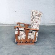 Set of High Wing Back Armchairs, 1900s