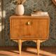 Table de chevet vintage en bois – Esprit années 50/60