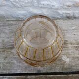 Antique two-coloured cut crystal vase from Lorraine.