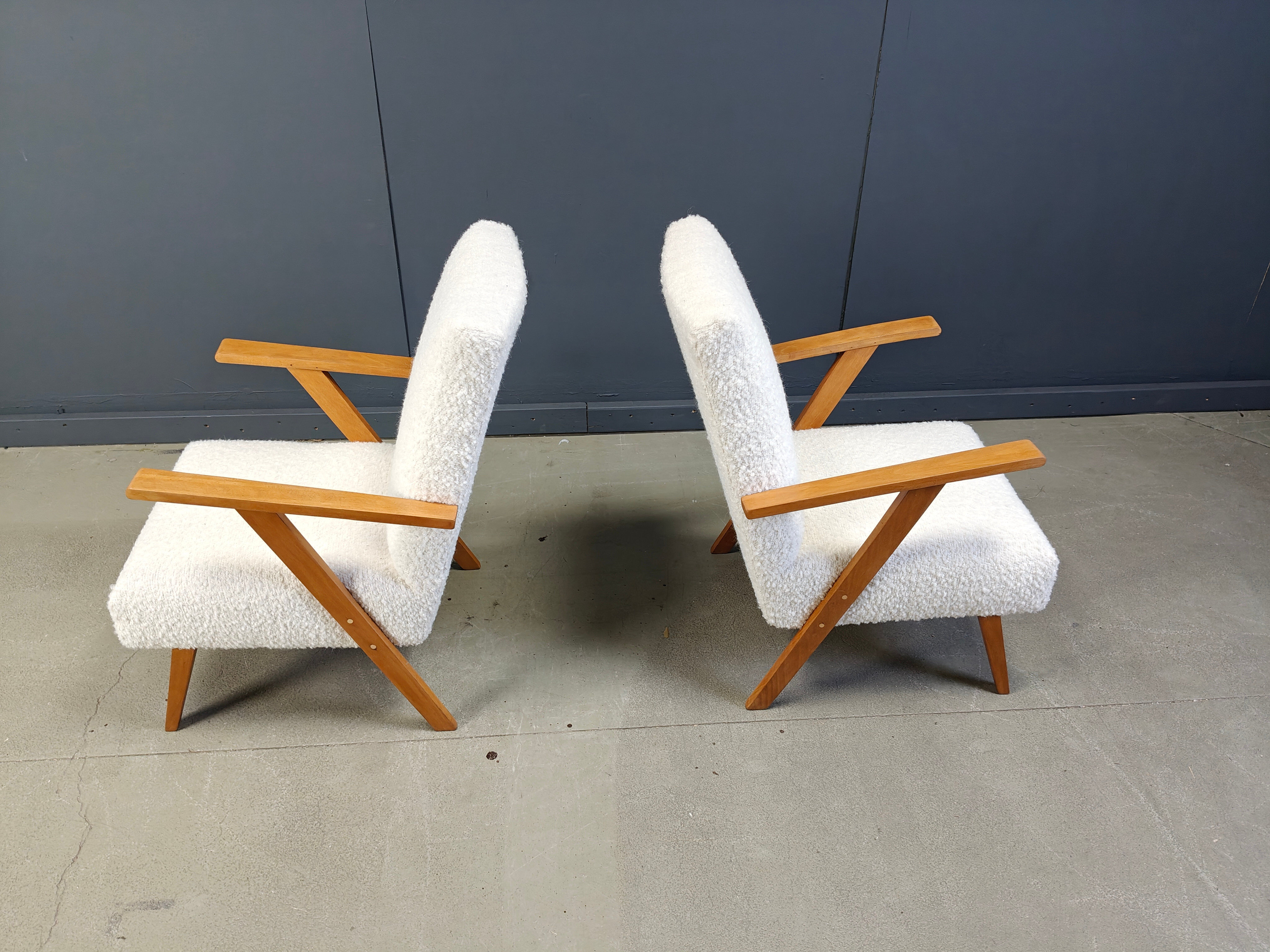 Pair of mid-century Dutch armchairs, 1960s