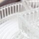 Mirror tray serving aperitif, wood and glass, art deco style