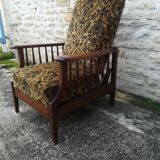 Fauteuil Morris repose pieds rétractable