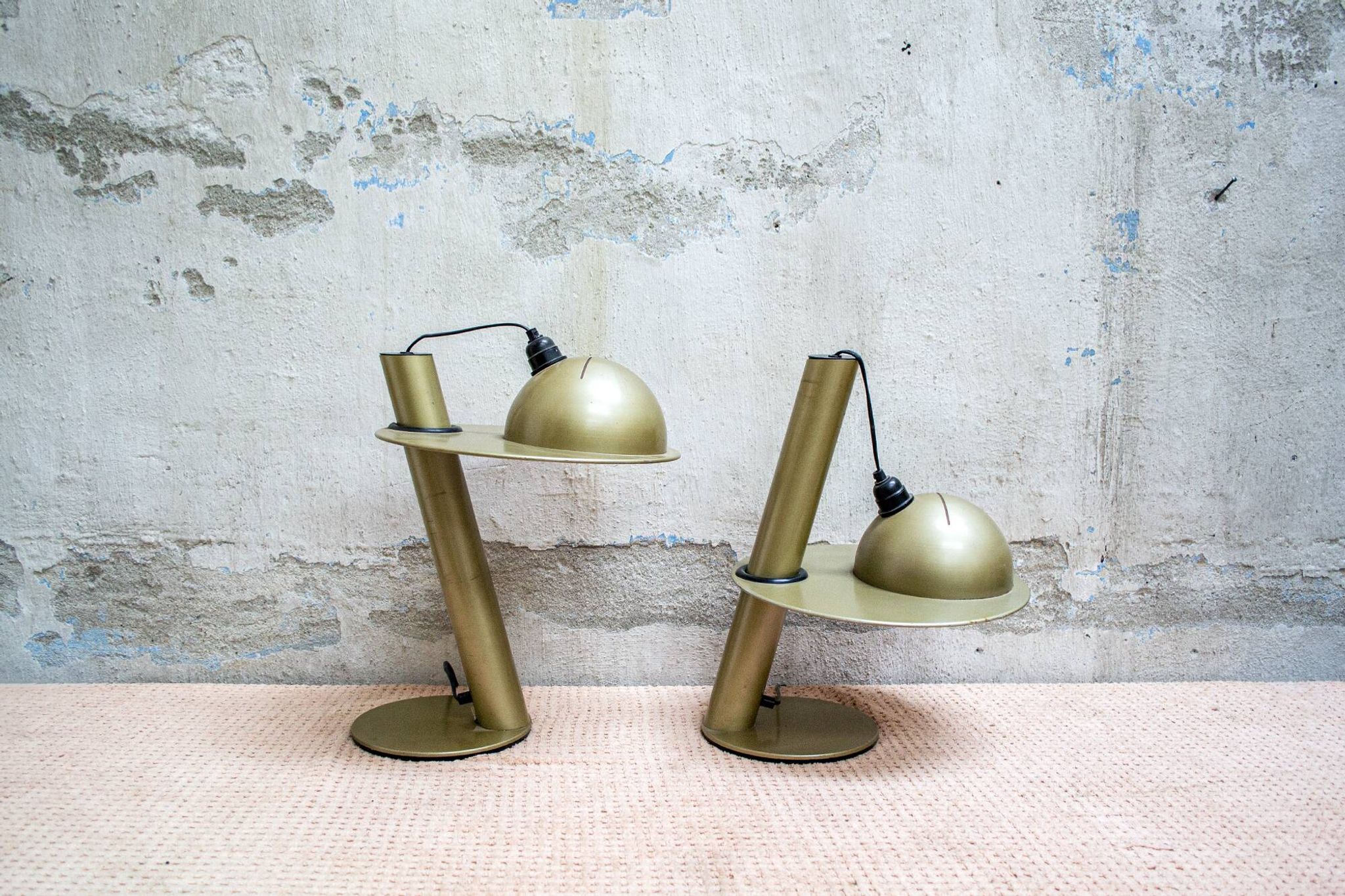 Paire de lampes de table réglables et pivotantes Stilnovo, Italie, années 1960