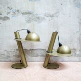 Paire de lampes de table réglables et pivotantes Stilnovo, Italie, années 1960