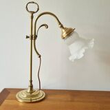 Art Nouveau bronze tulip lamp