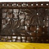 Grand Plateau/ Vintage 1950s Ashtray in Carved Wood