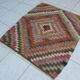 Vintage Turkish kilim, handwoven, 100x120 cm.