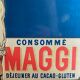 Enamelled plaque advertisement Maggie "consume Maggie cocoa-gluten lunch"