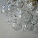 Lot of 3 vintage bubble glass wall lights.