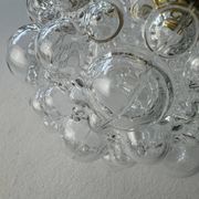 Lot 3 ancienne appliques en verre bulle vintage