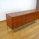 Mahogany Enfilade & Chrome Legs by Luigi Bartolini Vintage 1960