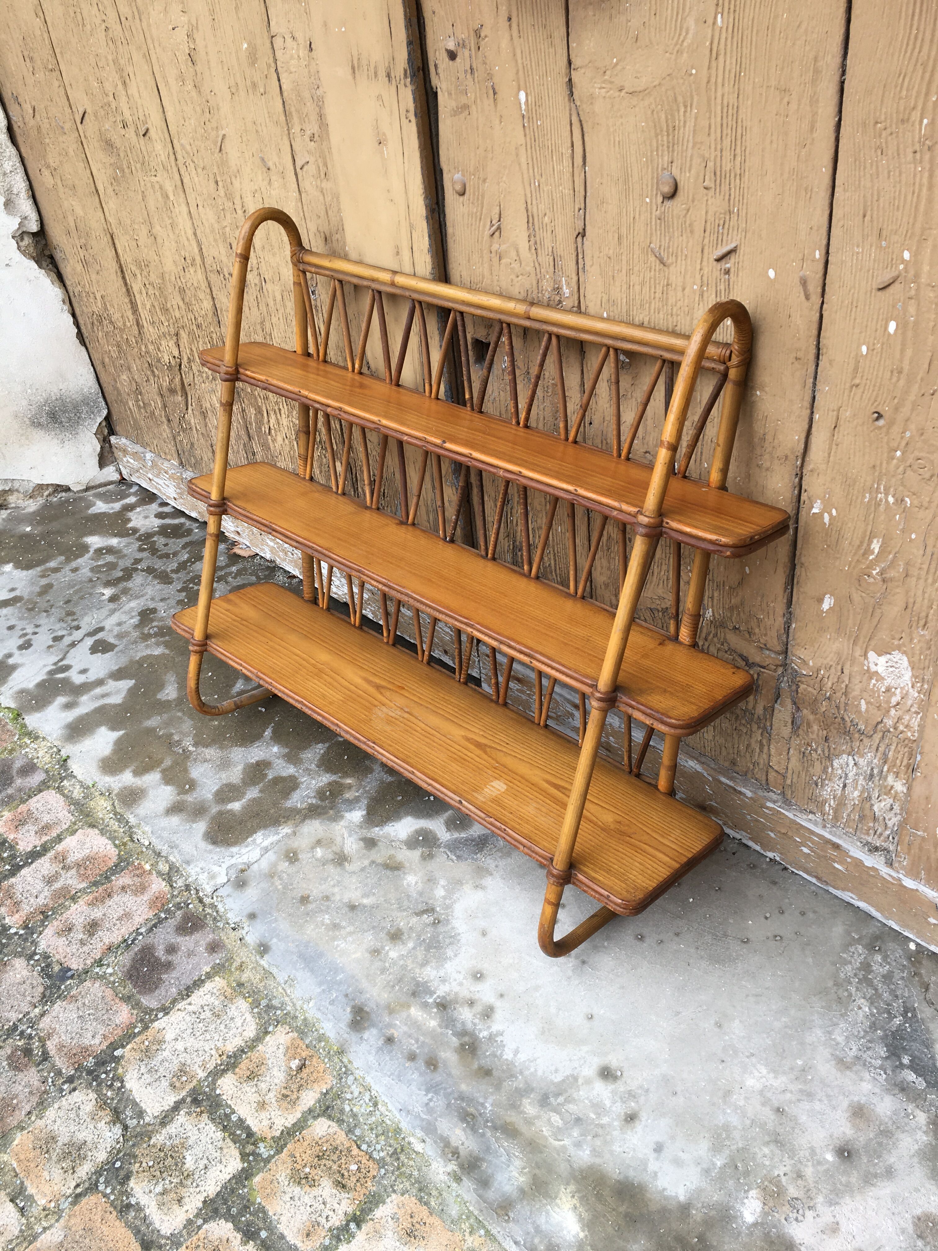 Decorazur rattan shelf