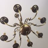 Chandelier in copper to 8 branches