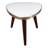 Tripod plant holder table in white formica