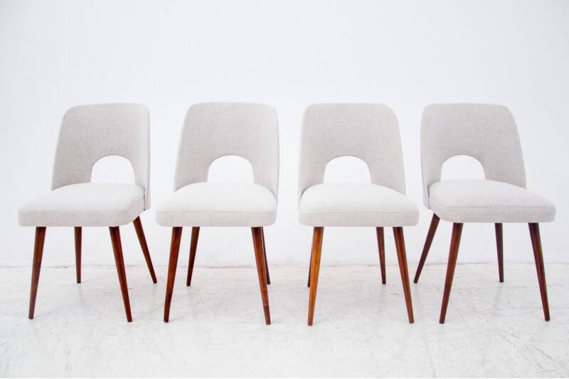 A set of "Muszelki" chairs, Poland, 1960s