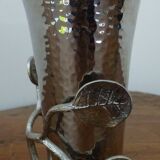 Struck metal vase
