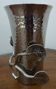 Struck metal vase