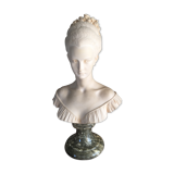 Bust in alabaster signed Alain Giannelli