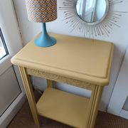 Vitamin yellow art deco console