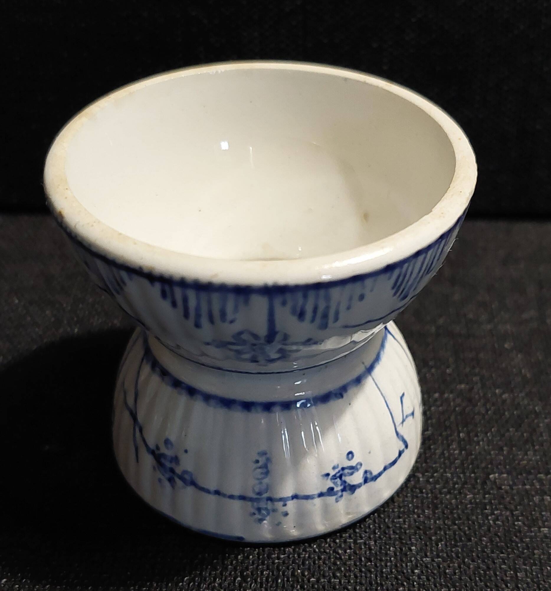 Earthenware diabolo egg cup early 20th century