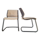 Pair of Strafor chairs from the 70s - bouclette fabric