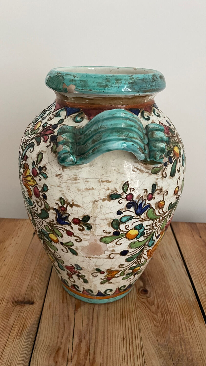Ceramic amphora vase