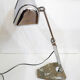 Office Art Deco lamp, chrome metal, & base marble, 1930 s