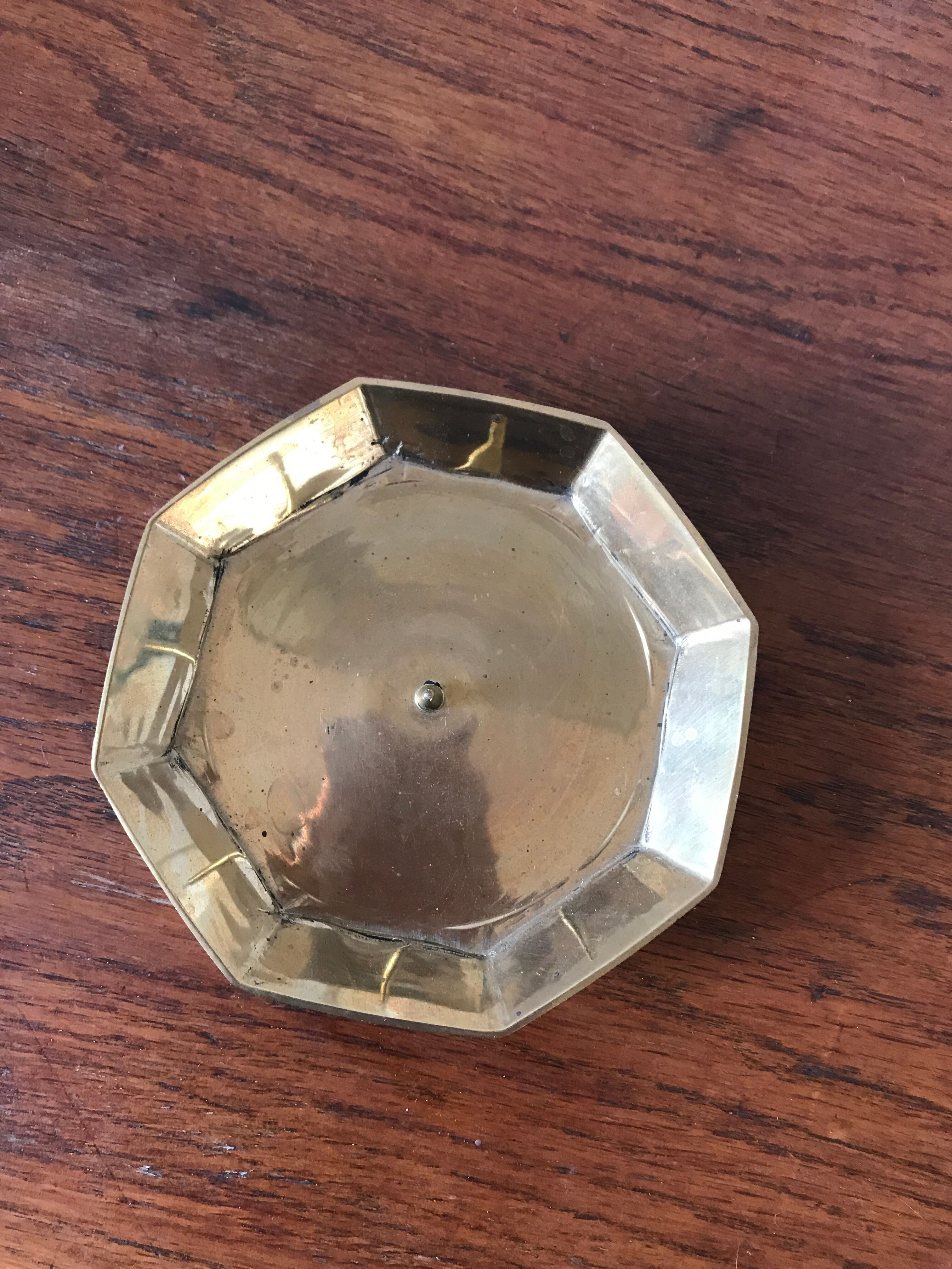 Brass candle holder