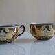 2 grandes tasses à thé en porcelaine de Satsuma Japon