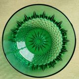 Saladier verre ciselé