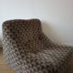 Steiner armchair 70s in bultex foam
