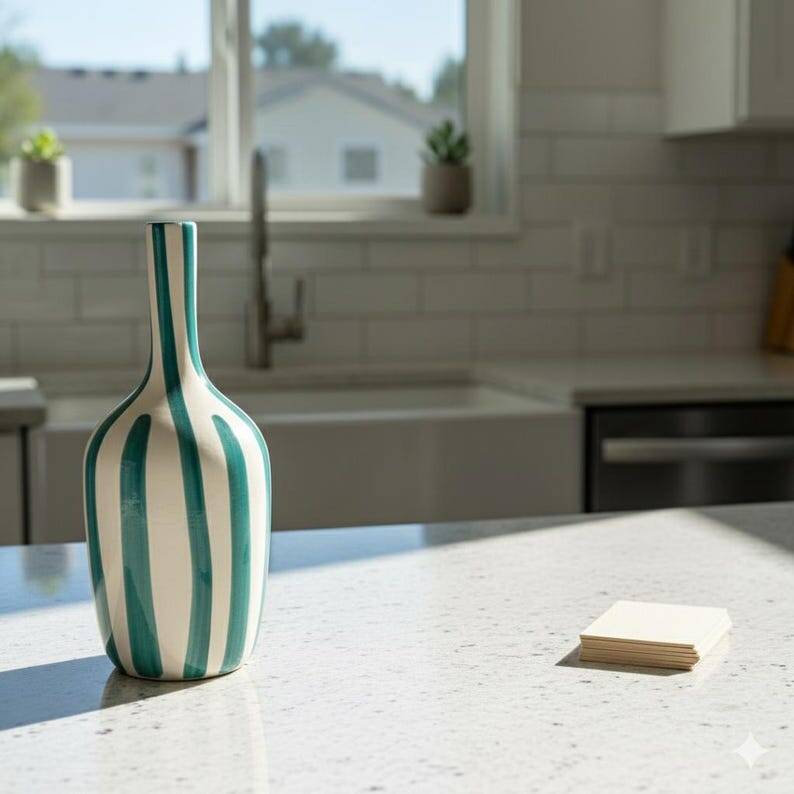 Handmade ceramic vase