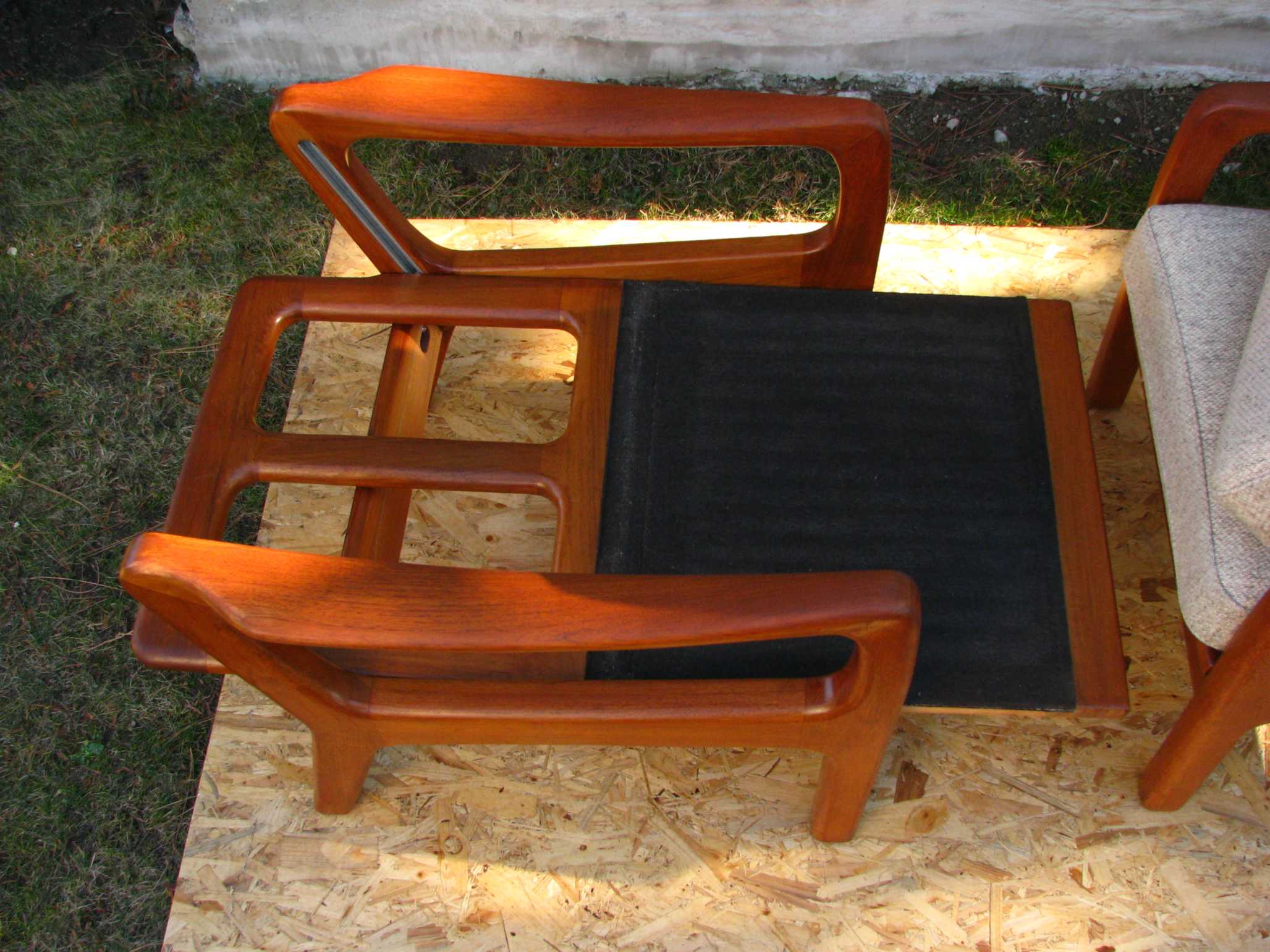 Set of 2 Danish teak lounge chairs by Juul Kristensen 1960