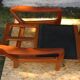 Set of 2 Danish teak lounge chairs by Juul Kristensen 1960