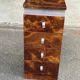 Commode loupe d'orme 1970 4 tiroirs