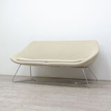 Allermuir Open sofa in beige fabric