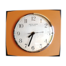 Clock formica vintage rectangular silent wall clock "Comptoir Nantais"