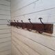 School coat rack with 8 hooks