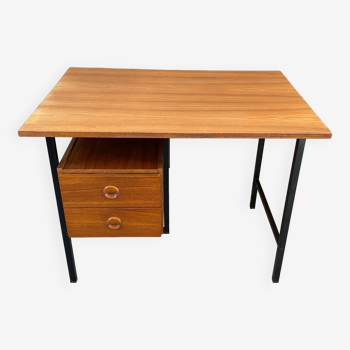 Vintage desk from the 60s wood and metal