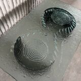 Glass & steel coffee table by Heinz Lilienthal