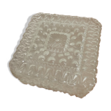 Square moulded glass ceiling light
