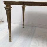Table basse en marbre onyx  années 50-60