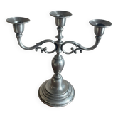 Pewter candle holder