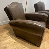 Paire de fauteuils club
