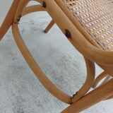 Michael Thonet armchair in curved wood and canework 1930