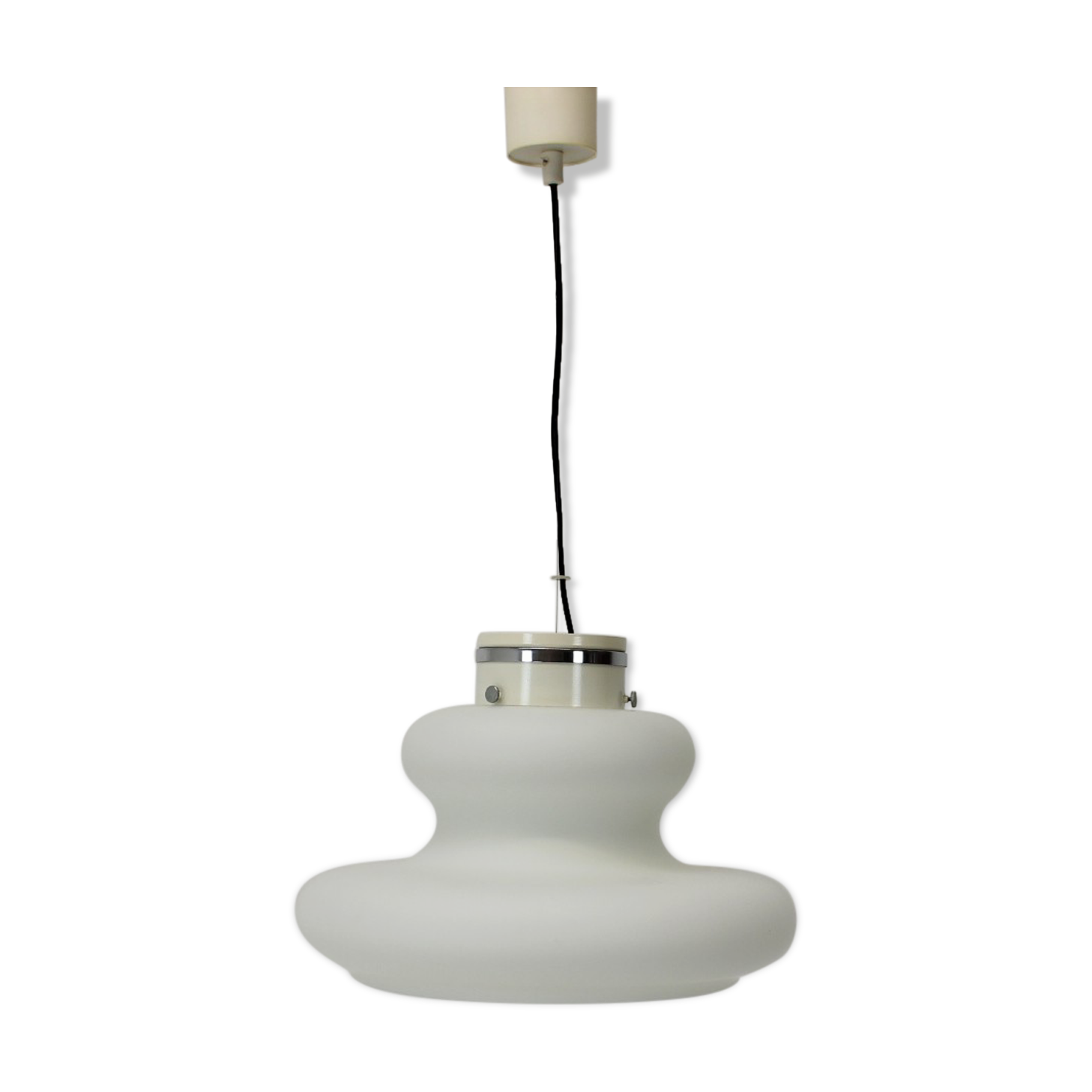Midcentury Glass Pedant by Napako, 1960s
