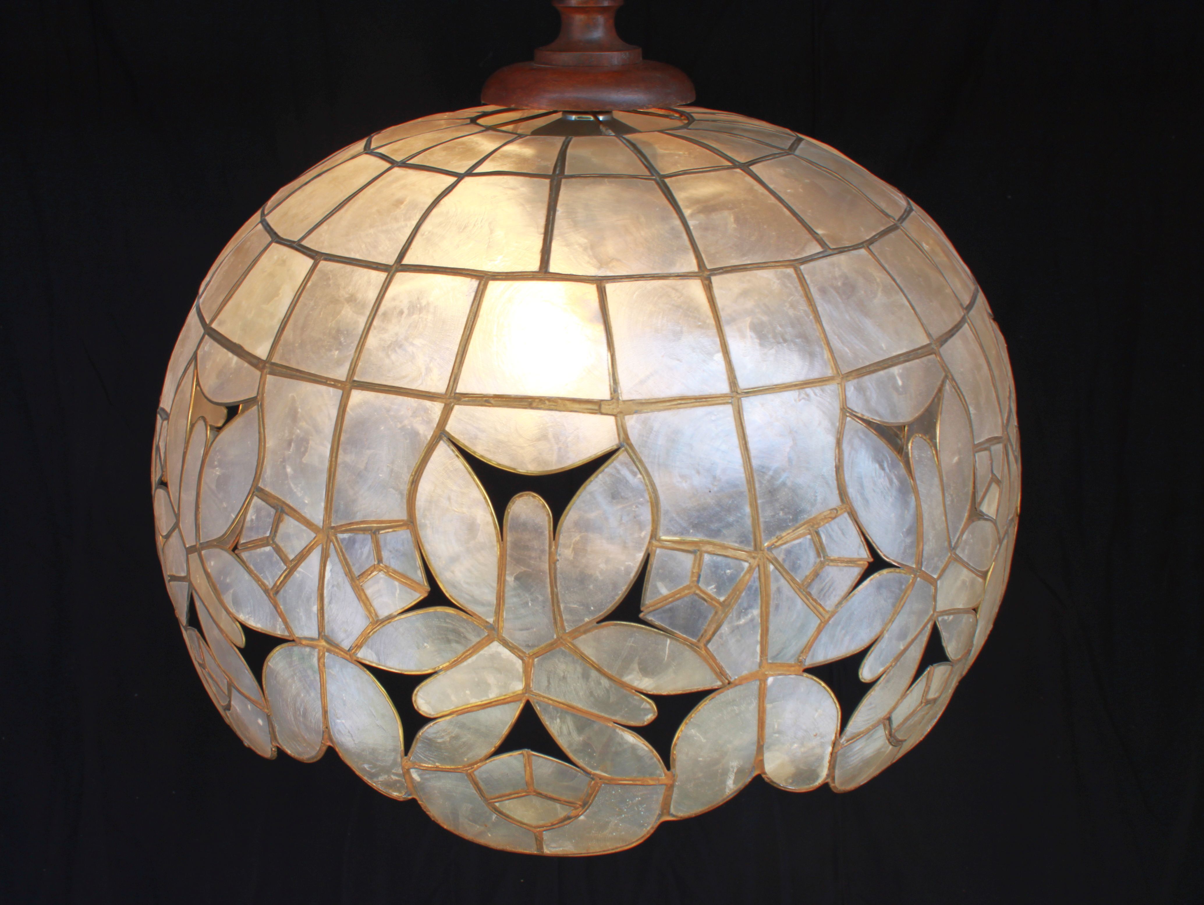 Lustre en nacre de Capiz, 70